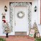 36"D Oversized Pre-Lit Snow Flocked Christmas Wreath and Matched 2pk 9ft Garland Set with Timer